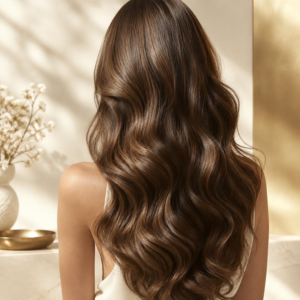 Resultado do tratamento: cabelos volumosos, densos e com brilho natural